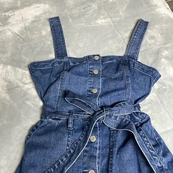 Gap Women’s Blue Denim Button Down Dress Size S - Picture 3 of 10